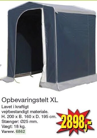 Harald Nyborg Opbevaringstelt xl tilbud