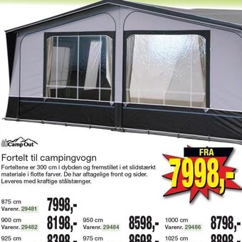Harald Nyborg Camp out fortelt til campingvogn tilbud
