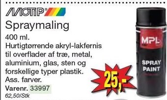 Harald Nyborg Motip spraymaling tilbud