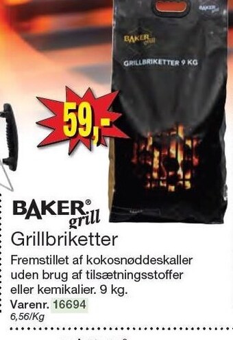 Harald Nyborg Baker grill grillbriketter tilbud