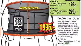 Harald Nyborg Saga trampolin tilbud