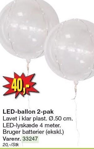 Harald Nyborg Led-ballon tilbud