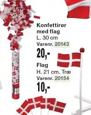 Harald Nyborg Konfettirør el. flag tilbud