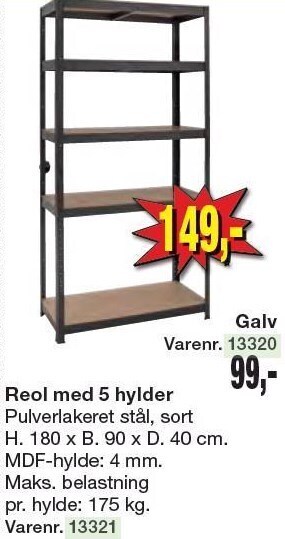 Harald Nyborg Reol m. 5 gylder tilbud