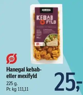Føtex Hanegal kebab-eller mexifyld tilbud