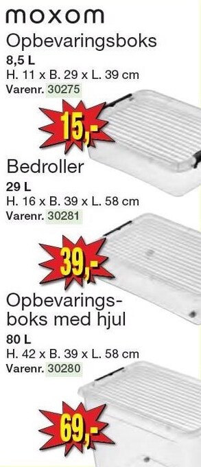 Harald Nyborg Moxom opbevaringsboks tilbud