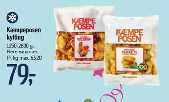 Føtex Kæmpeposen kylling 1250-2800 g. tilbud