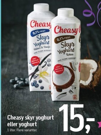Føtex Cheasy skyr yoghurt eller yoghurt tilbud