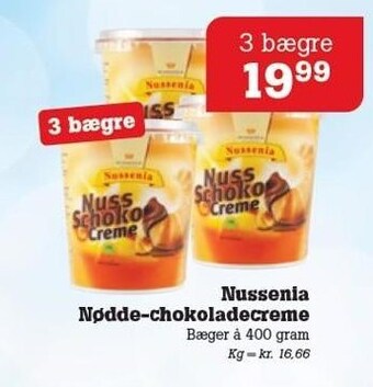 Nussenia nøddechokoladecreme