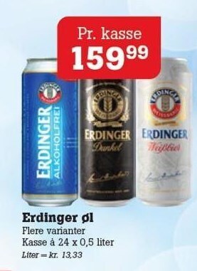 Poetzsch Padborg Erdinger øl tilbud