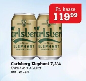 Poetzsch Padborg Carlsberg elephant 7,2% tilbud