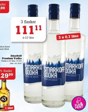Poetzsch Padborg Smarkoff premium vodka tilbud