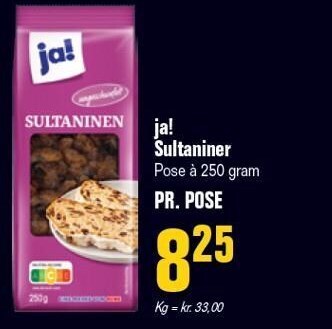 Ja! sultaniner