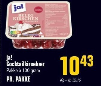 Ja! cocktailkirsebær