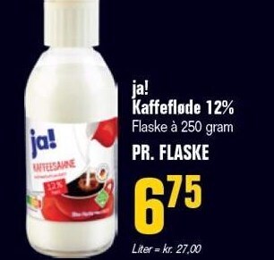 Poetzsch Padborg Ja! kaffefløde 12% tilbud