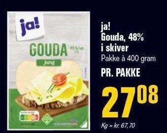 Poetzsch Padborg Ja! gouda, 48% i skiver tilbud