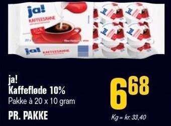 Poetzsch Padborg Ja! kaffefløde 10 % tilbud