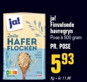 Poetzsch Padborg Ja! finvalsede havregryn tilbud