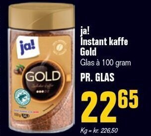 Poetzsch Padborg Ja! instant kaffe gold tilbud