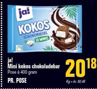 Poetzsch Padborg Ja! mini kokos chokoladebar tilbud