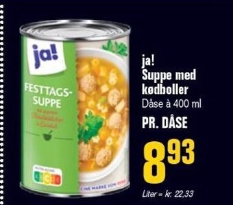 Poetzsch Padborg Ja! suppe med kødboller tilbud