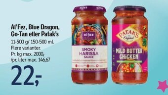 Føtex Al'Fez, Blue Dragon, Go-Tan eller Patak's tilbud