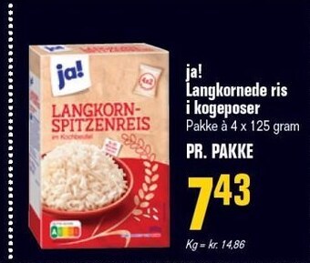 Poetzsch Padborg Ja! langkornede ris i kogeposer tilbud