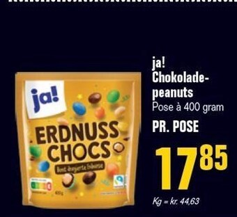 Poetzsch Padborg Ja! chokoladepeanuts tilbud