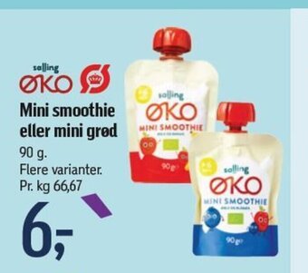 Føtex Mini smoothie eller mini grød tilbud