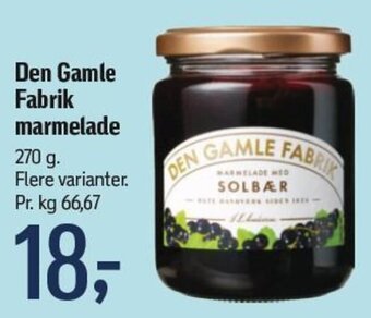 Føtex Den Gamle Fabrik marmelade tilbud
