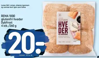 REMA 1000 Rema 1000 glutenfri hveder dybfrost tilbud