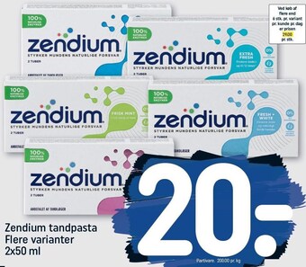 REMA 1000 Zendium tandpasta tilbud
