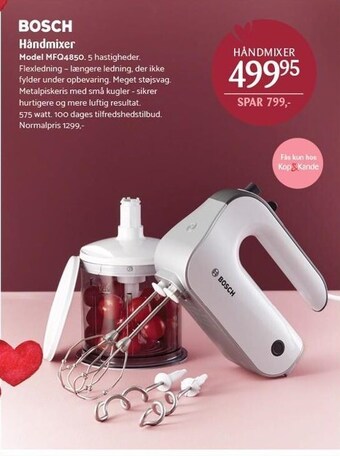 Kop & Kande Bosch håndmixer tilbud