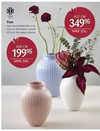 Kop & Kande Knabstrup keramik vase tilbud