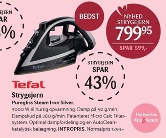 Kop & Kande Tefal strygejern tilbud