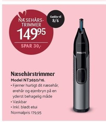 Kop & Kande Philips næsehårstrimmer tilbud