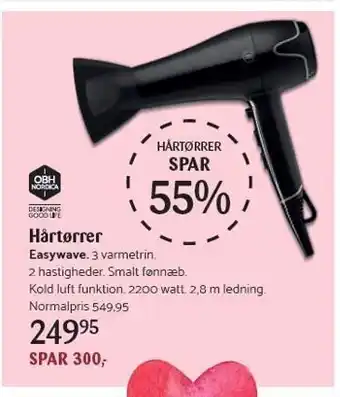 Kop & Kande Obh nordica hårtørrer tilbud