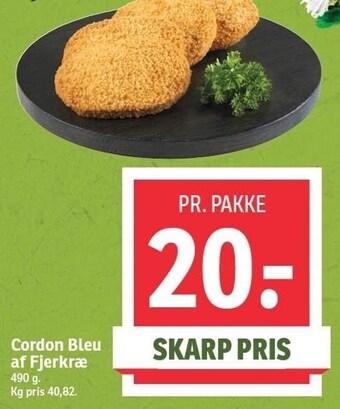SPAR Cordon bleu af fjerkræ tilbud