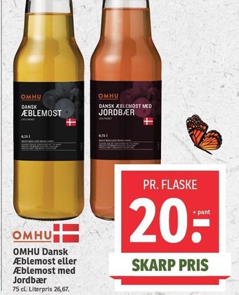 SPAR Omhu dansk æblemost eller æblemost med jordbær tilbud
