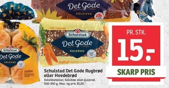 SPAR Schulstad det gode rugbrød eller hvedebrød tilbud