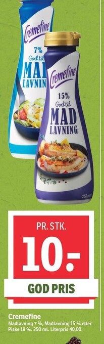 SPAR Cremefine tilbud