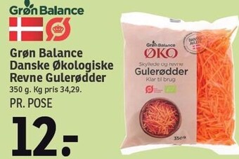 SPAR Grøn balance danske økologiske revne gulerødder tilbud