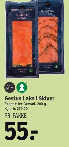 SPAR Gestus laks i skiver tilbud