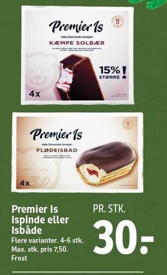 SPAR Premier is ispinde eller isbåde tilbud