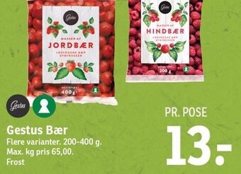 SPAR Gestus bær tilbud