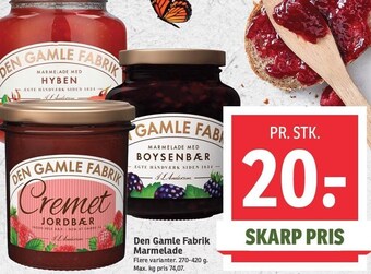 SPAR Den gamle fabrik marmelade tilbud