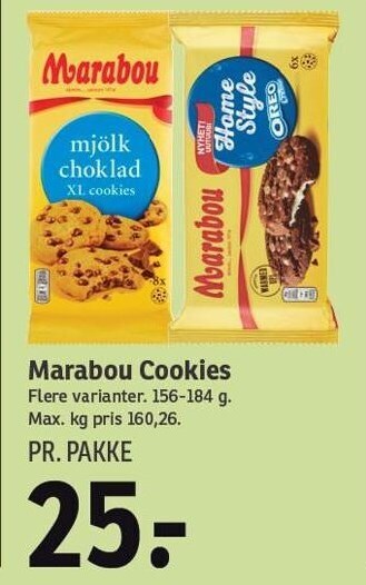 SPAR Marabou cookies tilbud