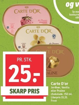 SPAR Carte d'or tilbud