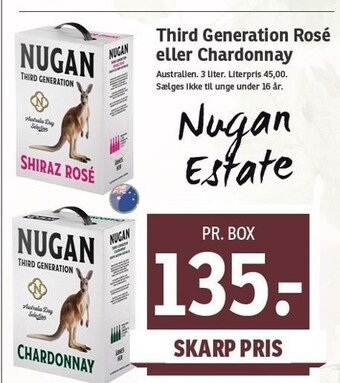 SPAR Third generation rosé eller chardonnay tilbud