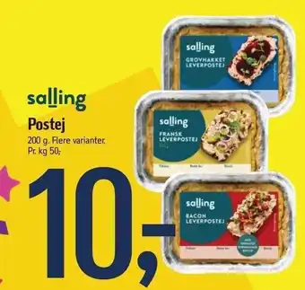 Føtex Salling postej tilbud
